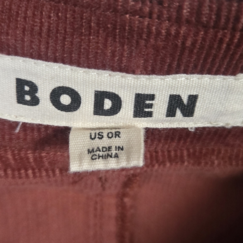 Boden Corduroy Skirt in Rust